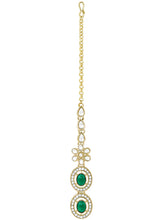 Gold Plated Emerald Opulence Necklace Set