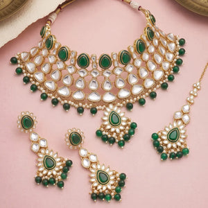 Gold Plated Heirloom Kundan Choker Set