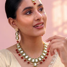 Gold Plated Royal Crest Kundan Necklace Set