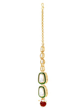 Gold Plated Royal Crest Kundan Necklace Set