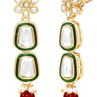 Gold Plated Royal Crest Kundan Necklace Set