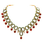 Gold Plated Royal Crest Kundan Necklace Set