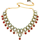 Gold Plated Royal Crest Kundan Necklace Set