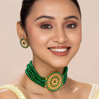 Stones Choker Set – Sparkling Ethnic Jewellery | Peora