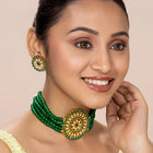 Stones Choker Set – Sparkling Ethnic Jewellery | Peora