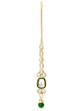 Gold Plated Crown Jewel Kundan Necklace Set