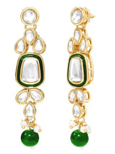 Gold Plated Crown Jewel Kundan Necklace Set