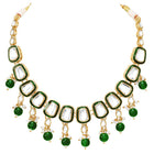 Gold Plated Crown Jewel Kundan Necklace Set