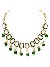 Gold Plated Crown Jewel Kundan Necklace Set