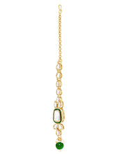 Gold Plated Crown Jewel Kundan Necklace Set