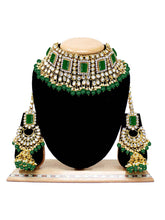 Ethereal Greens Kundan Faux Pearl Choker Set