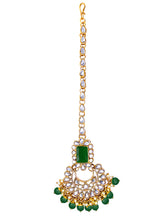 Ethereal Greens Kundan Faux Pearl Choker Set