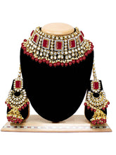 Ethereal Greens Kundan Faux Pearl Choker Set