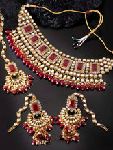 Ethereal Greens Kundan Faux Pearl Choker Set