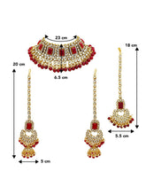 Ethereal Greens Kundan Faux Pearl Choker Set