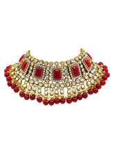 Ethereal Greens Kundan Faux Pearl Choker Set