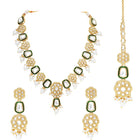 Gold Plated Ceremonial Kundan Necklace Set