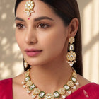 Gold Plated Ceremonial Kundan Necklace Set