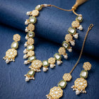 Gold Plated Ceremonial Kundan Necklace Set