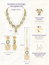 Gold Plated Ceremonial Kundan Necklace Set