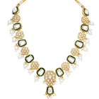 Gold Plated Ceremonial Kundan Necklace Set