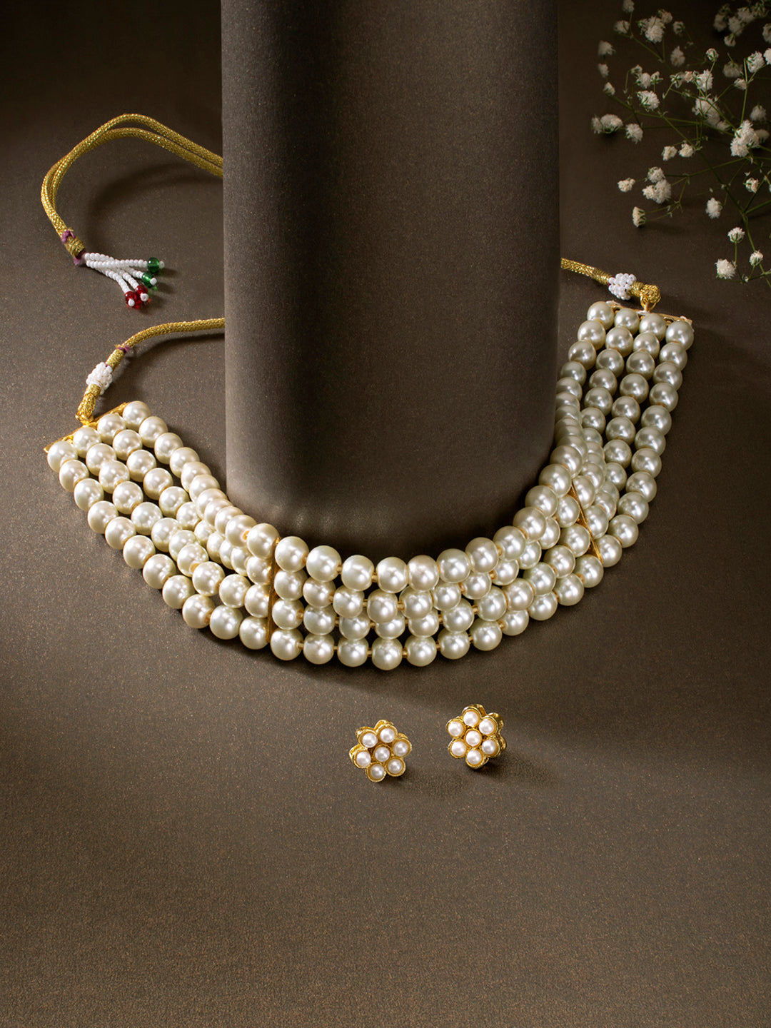 Lush Adornments Pearl Choker Set