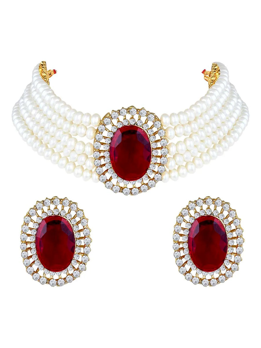 Pearl Choker Set – Sophisticated Fashion Jewellery by Peora


