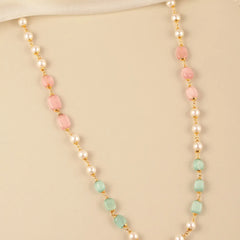 Sculpted Elegance Gemmed Necklace Chain