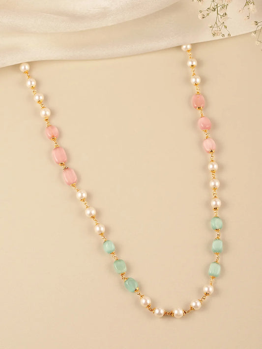 Sculpted Elegance Gemmed Necklace Chain