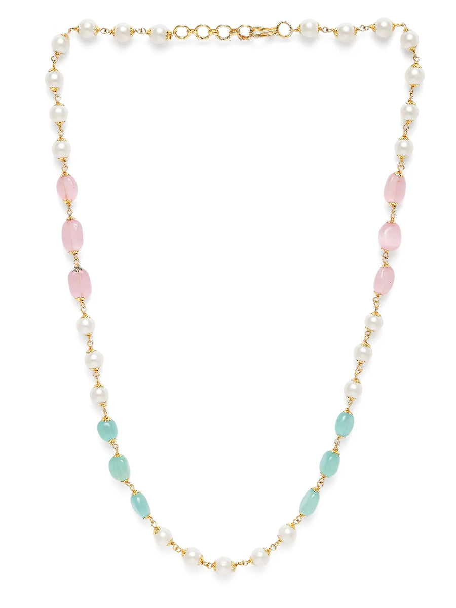 Sculpted Elegance Gemmed Necklace Chain