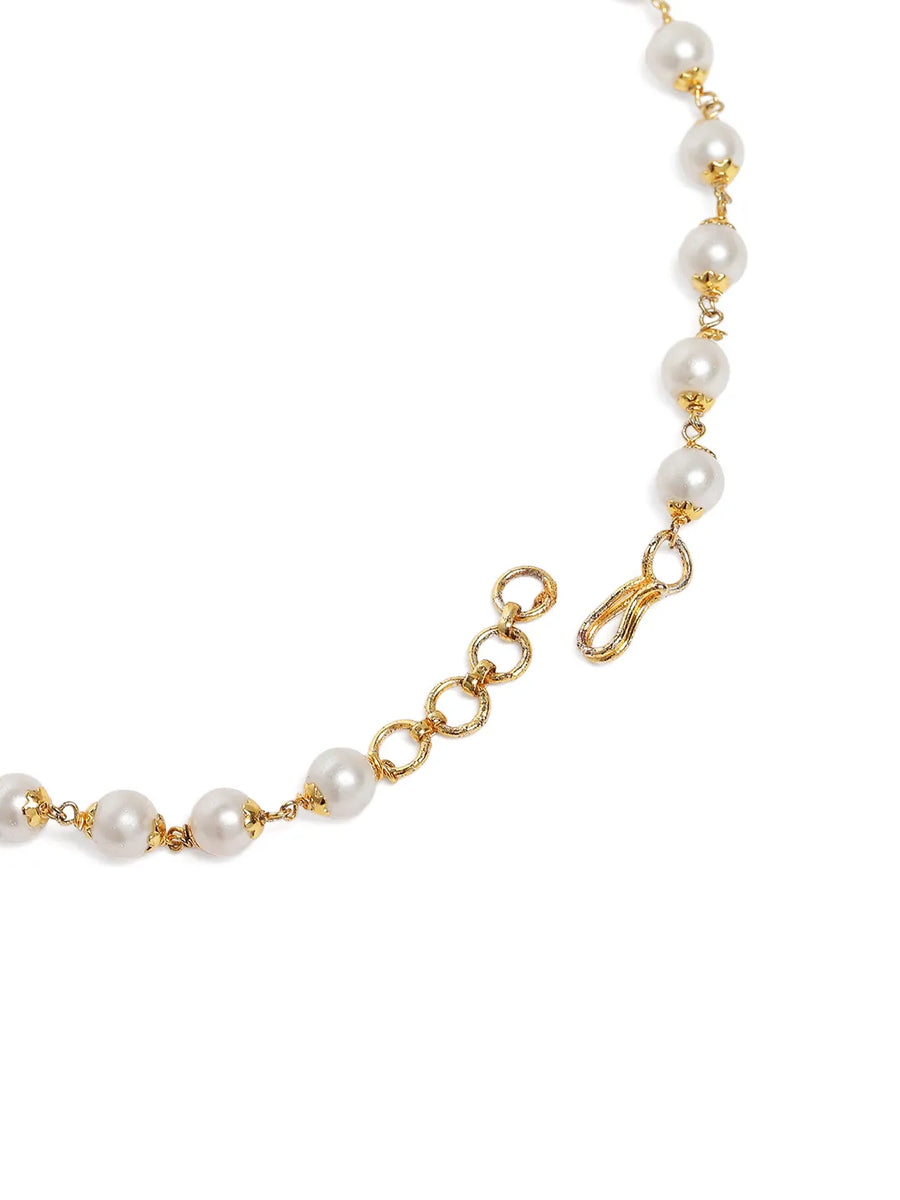 Sculpted Elegance Gemmed Necklace Chain