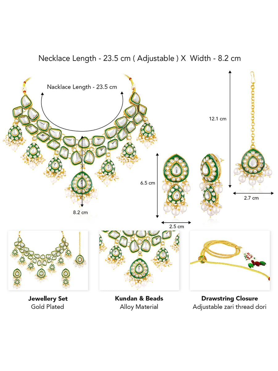 Pearled Petals Kundan Wedding Set
