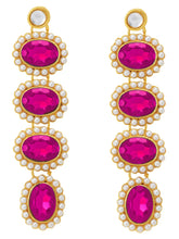 Bold Oval Crystal Necklace Set