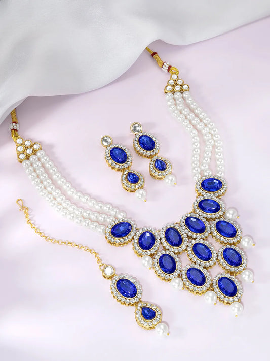 Layered Pearl Necklace Ensemble