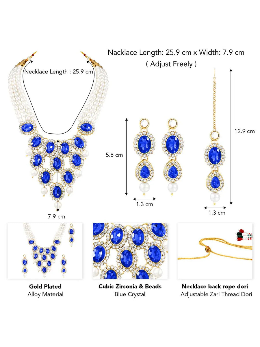 Layered Pearl Necklace Ensemble
