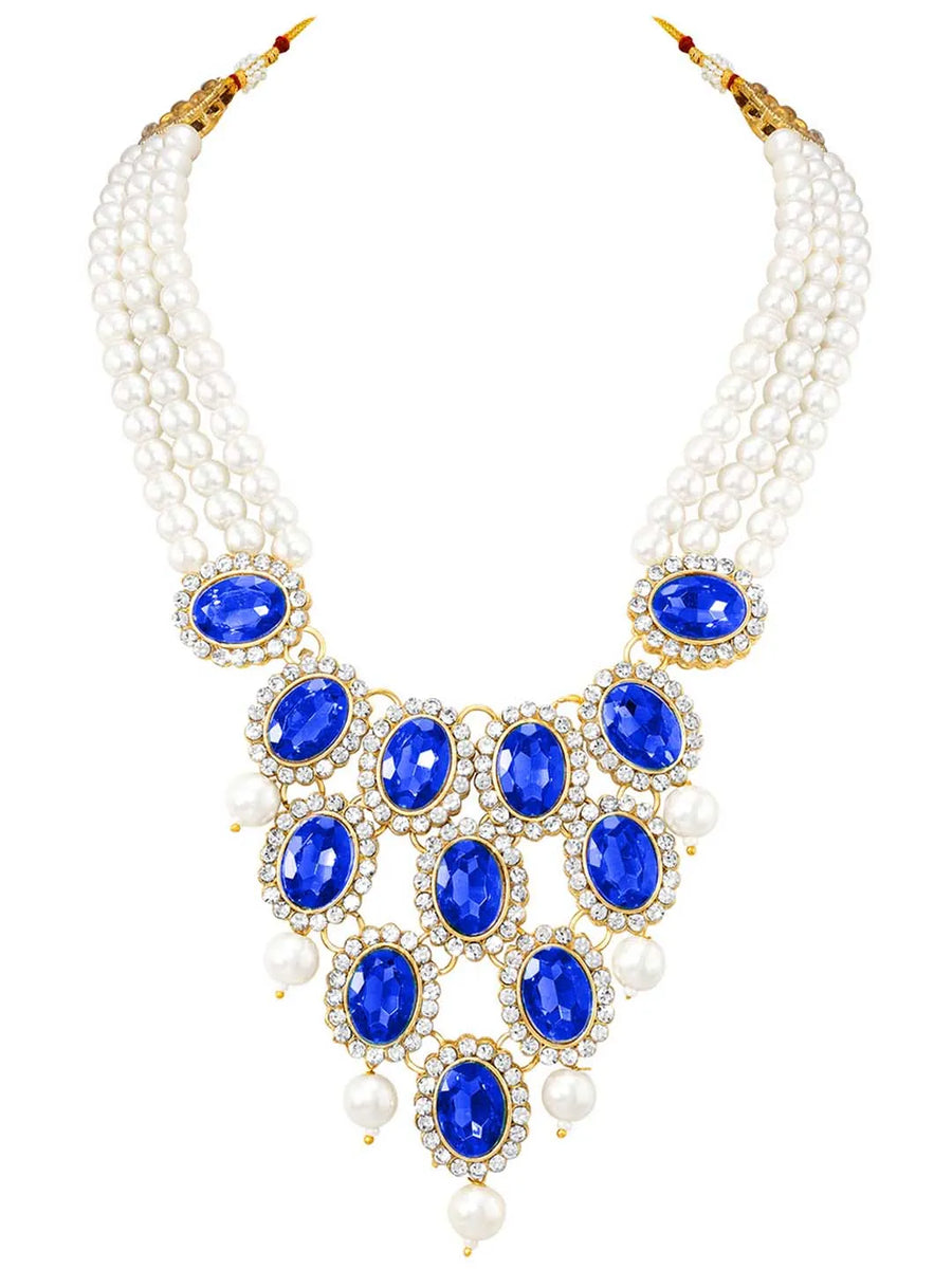 Layered Pearl Necklace Ensemble
