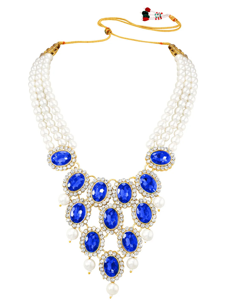 Layered Pearl Necklace Ensemble