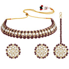 Floral Filigree Kundan Necklace Set