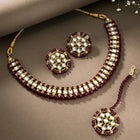 Floral Filigree Kundan Necklace Set