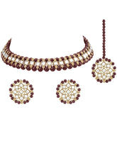 Floral Filigree Kundan Necklace Set