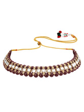 Floral Filigree Kundan Necklace Set