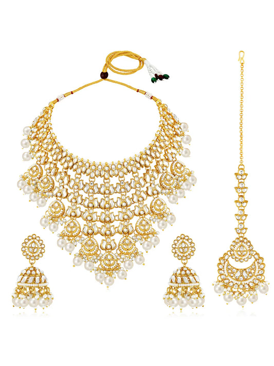 Royal Kundan Embellished Necklace Set