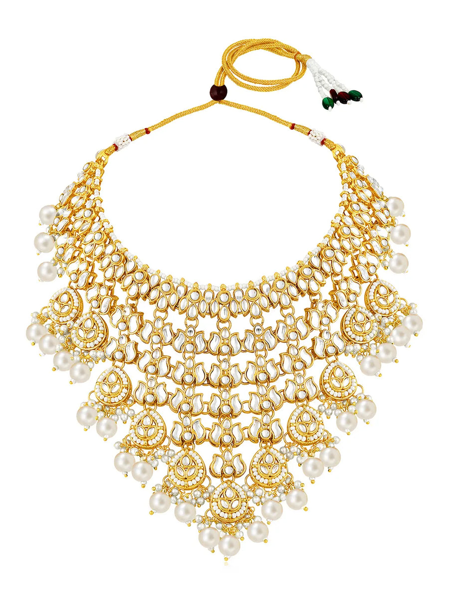 Royal Kundan Embellished Necklace Set