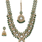 Nature's Glisten Green Necklace Set - Green
