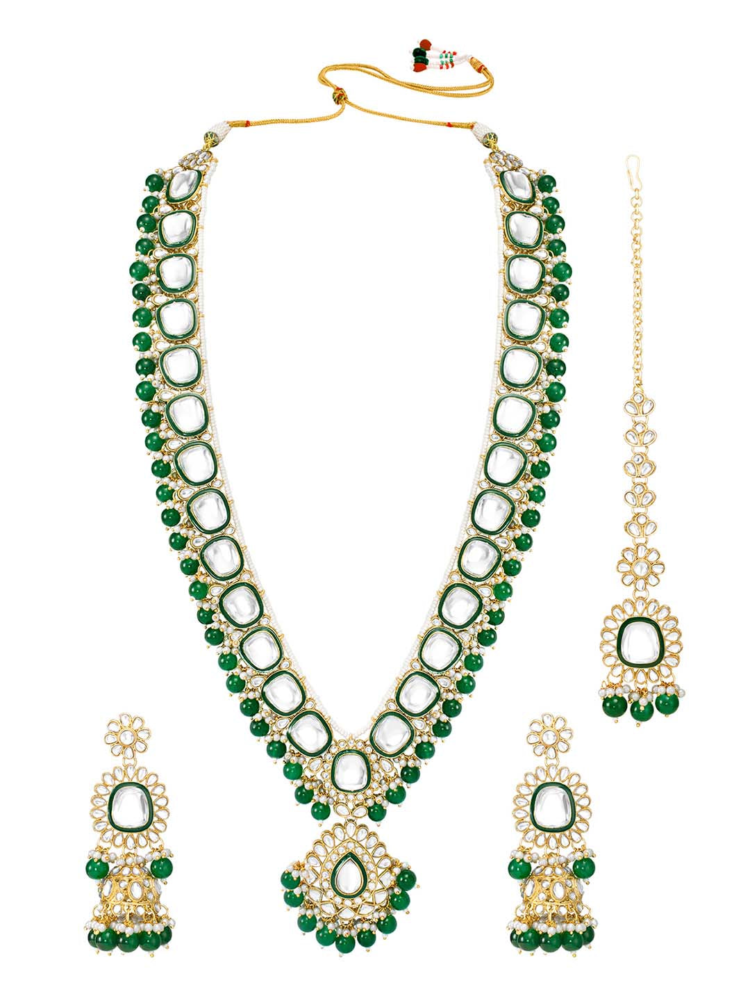 Nature's Glisten Green Necklace Set