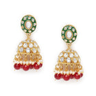 Nature's Glisten Green Necklace Set - Maroon