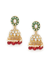 Nature's Glisten Green Necklace Set - Maroon