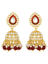 Teardrop Charm Kundan Necklace Set