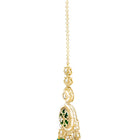 Gold Plated Green Kundan Festive Necklace Set