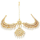 Pearl Sheesh Patti – Graceful Bridal Headpiece | Peora

